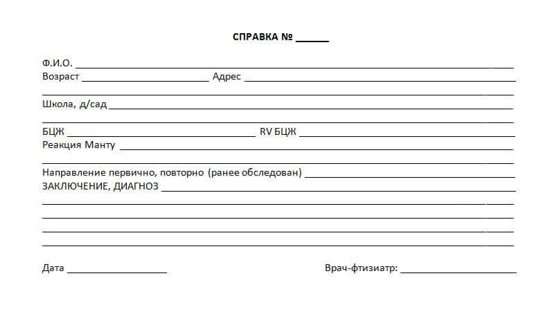 Оформить справку о реакции манту в Мытищах